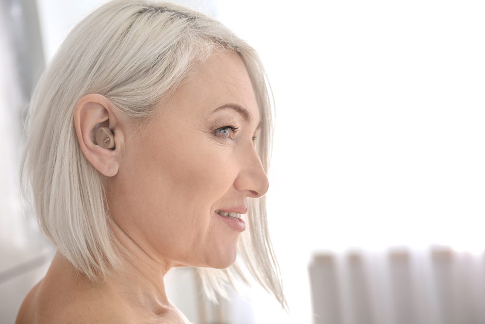 Woman with Hearing Aid